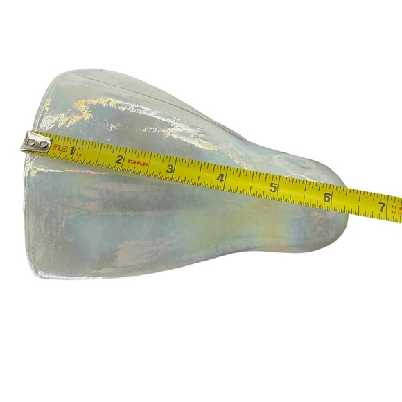 Halloween Iridescent Milky Glass? Phantom Hollow Ghost 7" Figurine Decor NEW - Picture 11 of 13